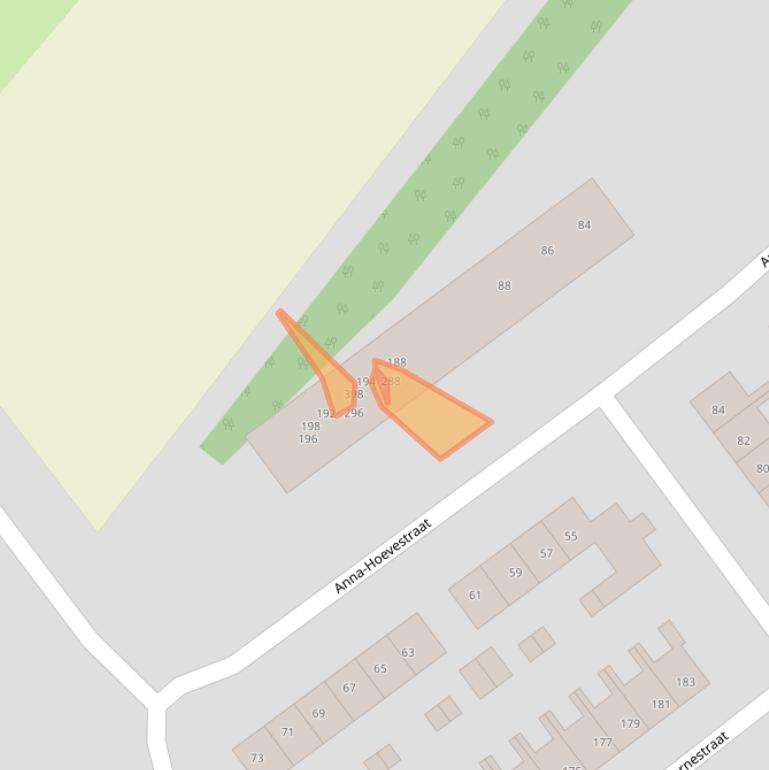 Kaart van postcodegebied 3232VL.