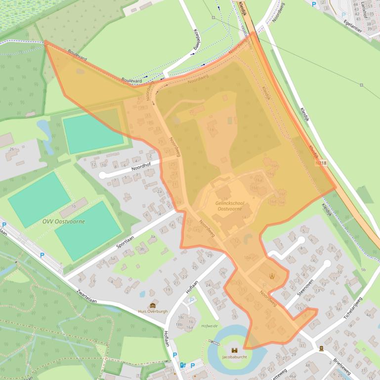 Kaart van postcodegebied 3233AV.