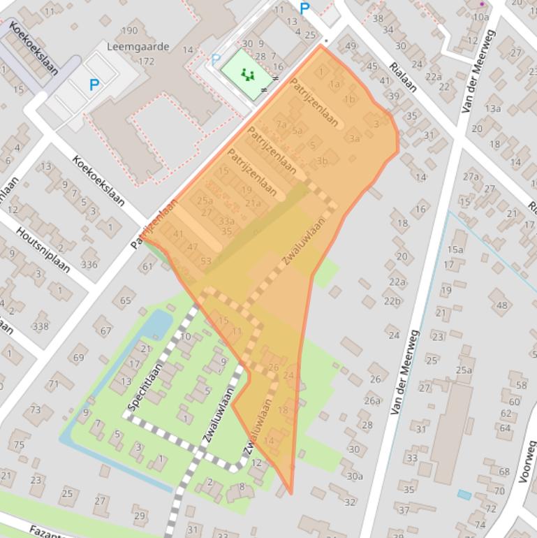 Kaart van postcodegebied 3233BM.