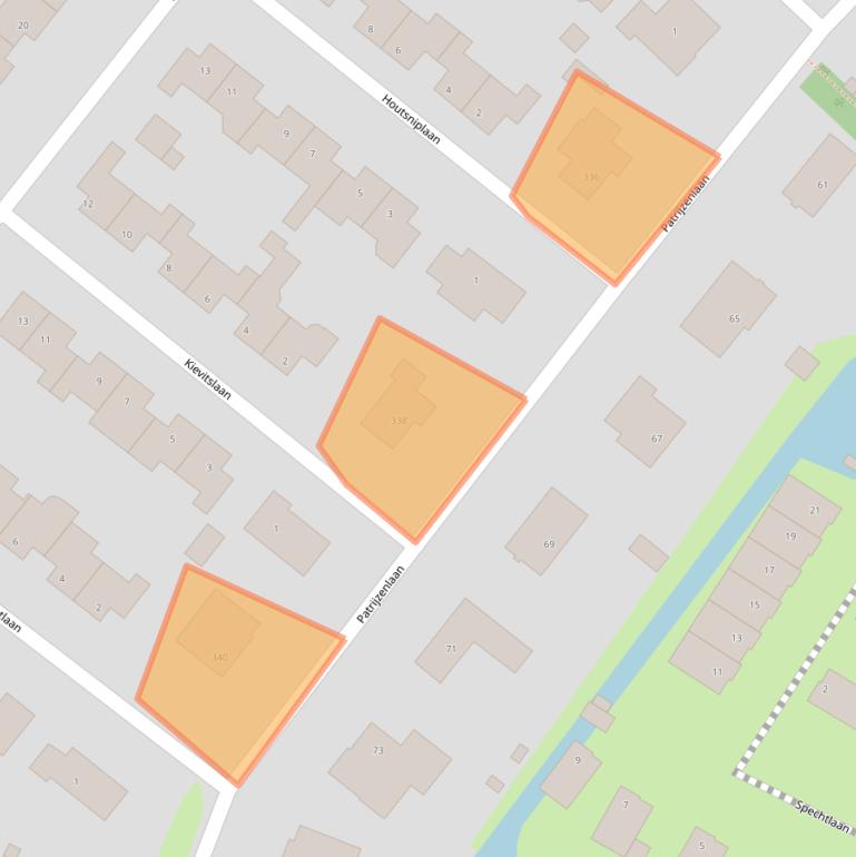 Kaart van postcodegebied 3233BP.