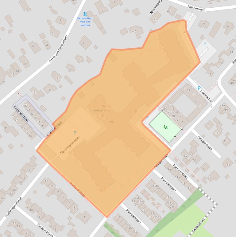 Kaart van postcodegebied 3233BR.