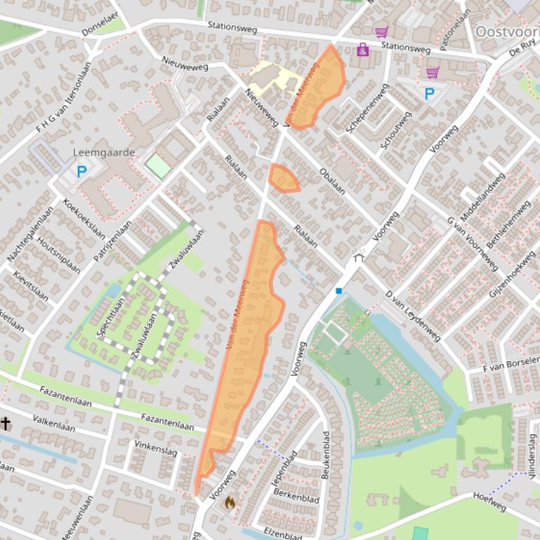 Kaart van postcodegebied 3233BW.