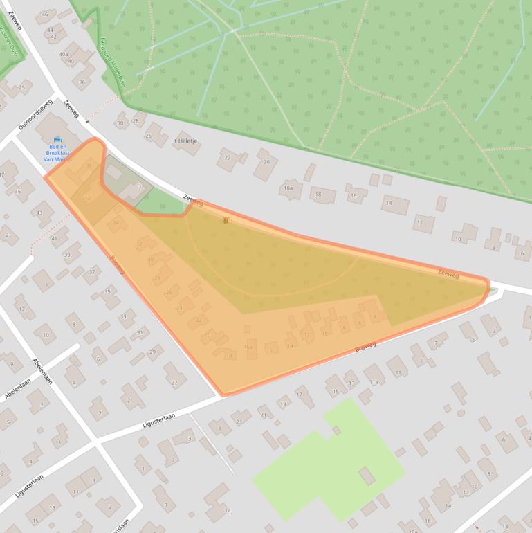 Kaart van postcodegebied 3233CD.