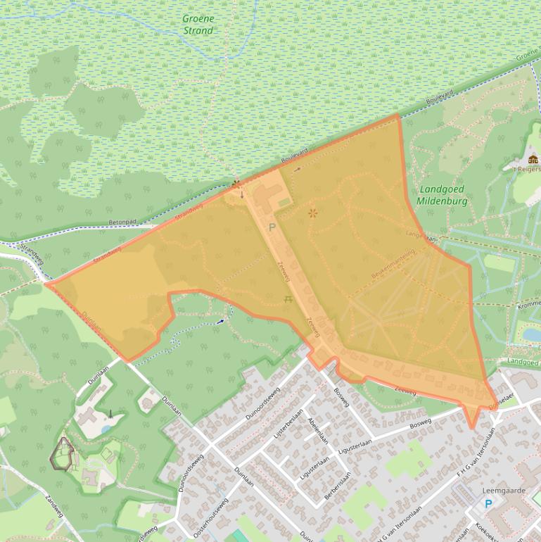 Kaart van postcodegebied 3233CV.