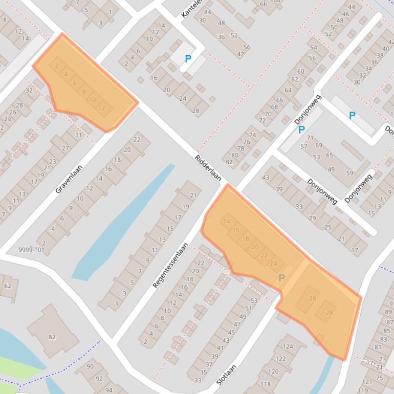 Kaart van postcodegebied 3233DK.