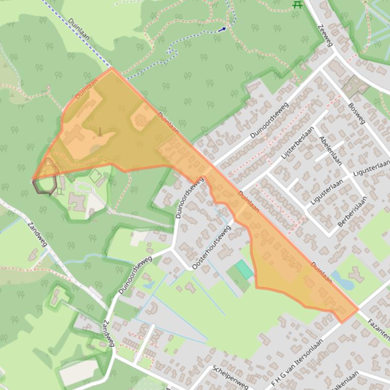Kaart van postcodegebied 3233EB.