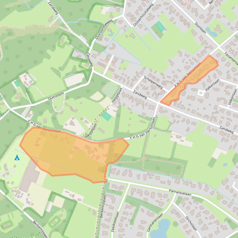 Kaart van postcodegebied 3233EJ.