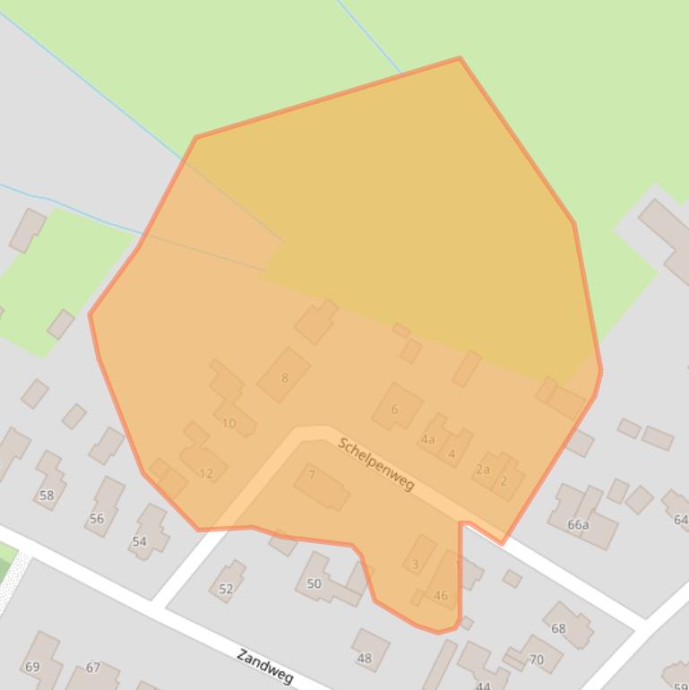 Kaart van postcodegebied 3233EP.