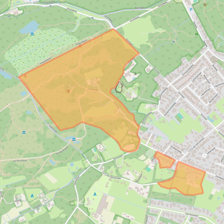 Kaart van postcodegebied 3233ES.