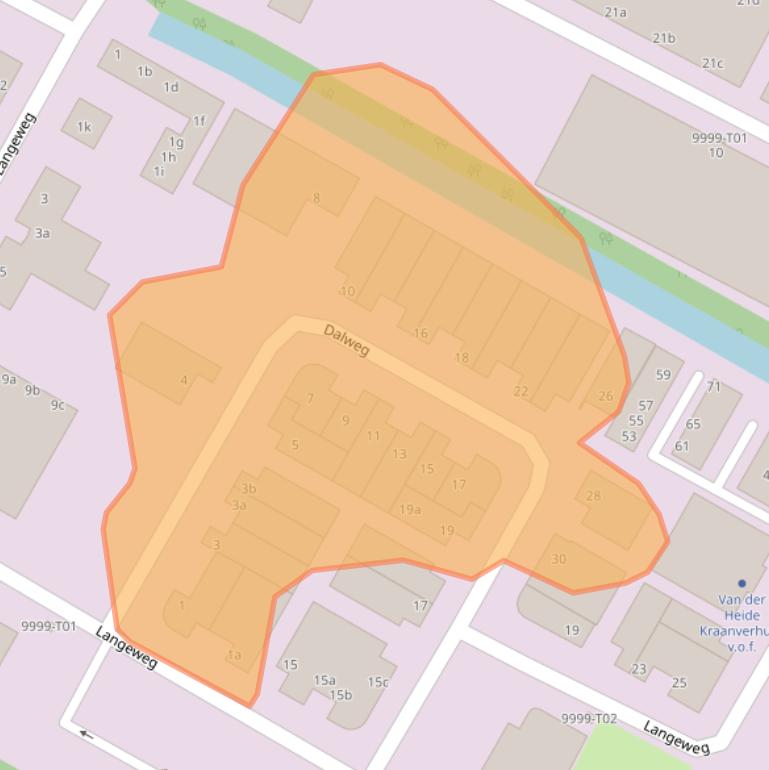 Kaart van postcodegebied 3233KK.