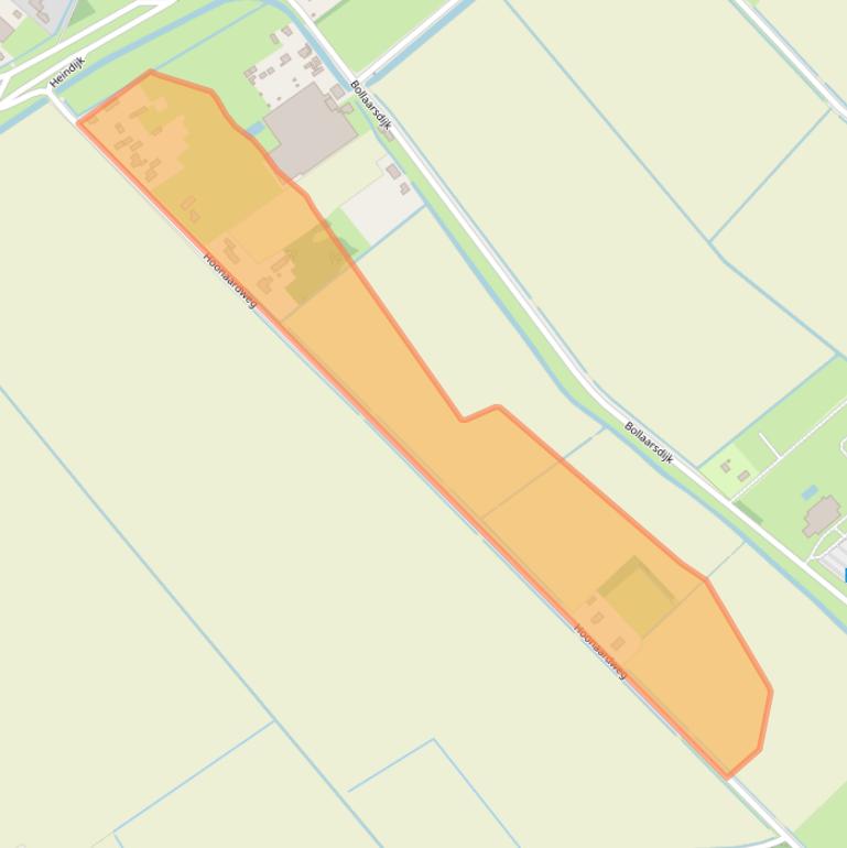 Kaart van postcodegebied 3233LJ.