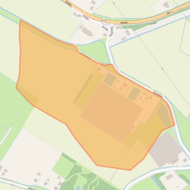 Kaart van postcodegebied 3233LS.