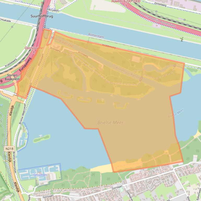 Kaart van postcodegebied 3233NB.