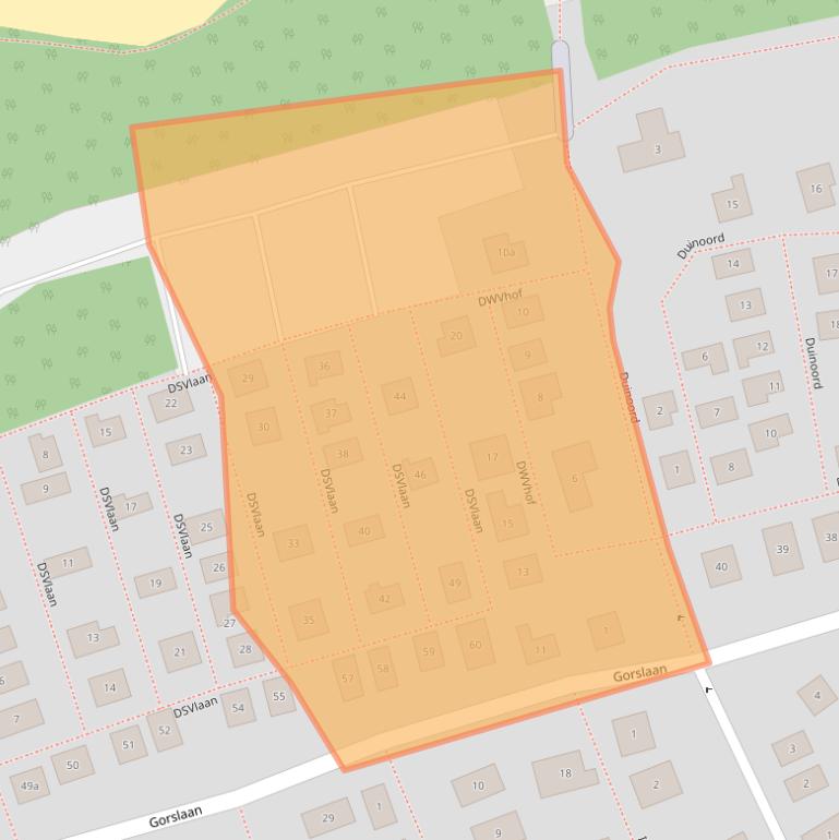 Kaart van postcodegebied 3233PC.