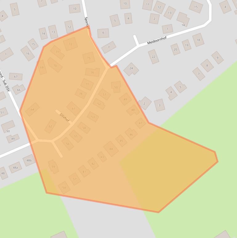 Kaart van postcodegebied 3233PJ.