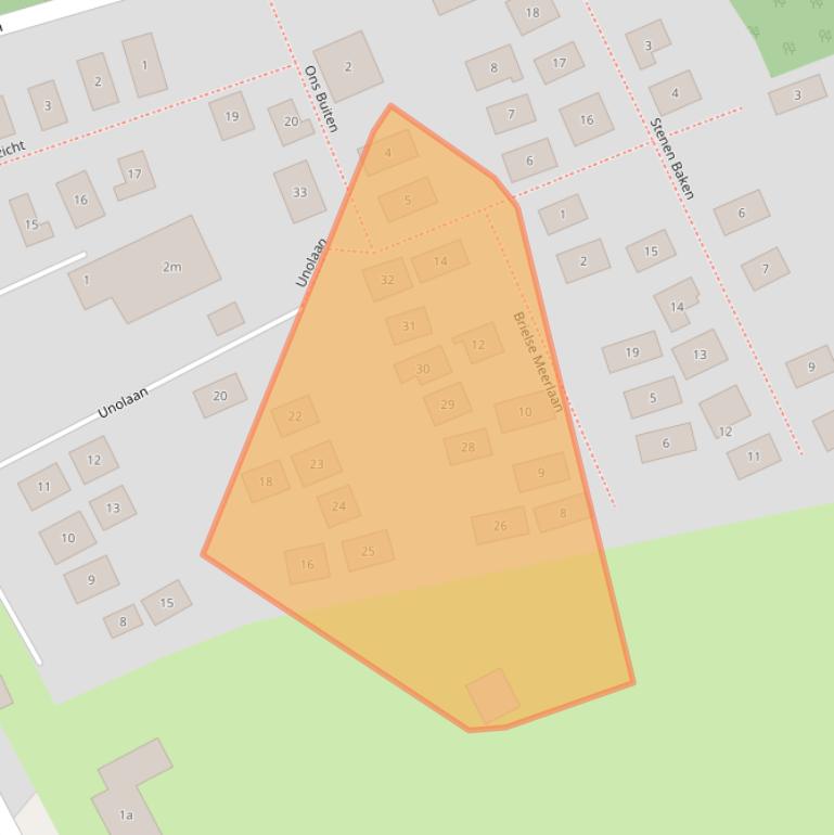 Kaart van postcodegebied 3233PP.