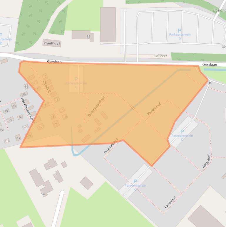 Kaart van postcodegebied 3233PT.