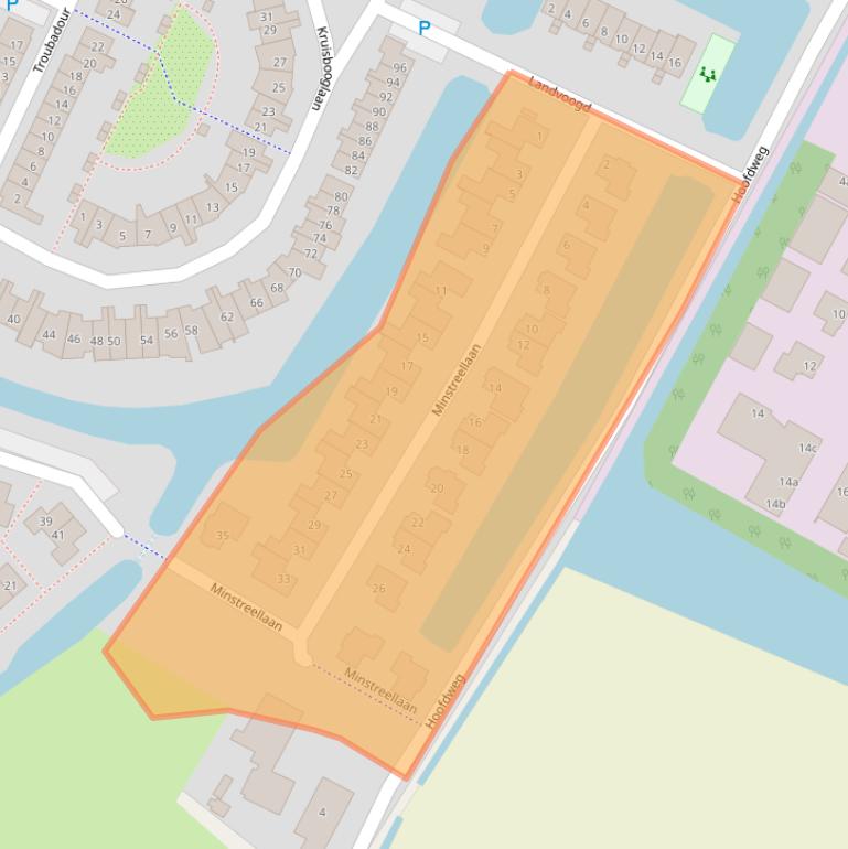 Kaart van postcodegebied 3233RS.