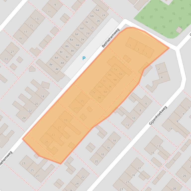 Kaart van postcodegebied 3233TA.