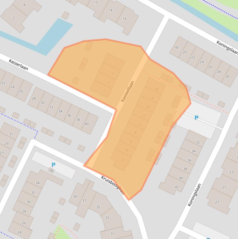 Kaart van postcodegebied 3233VS.