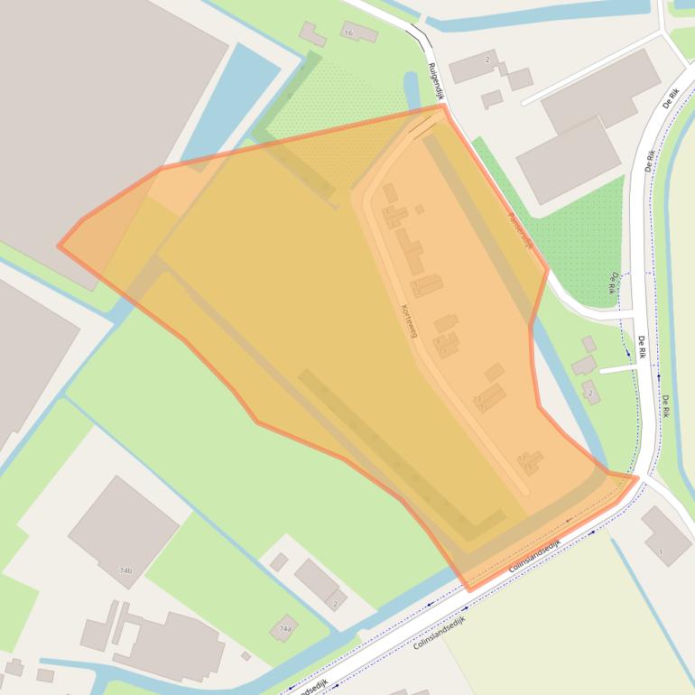 Kaart van postcodegebied 3234KH.