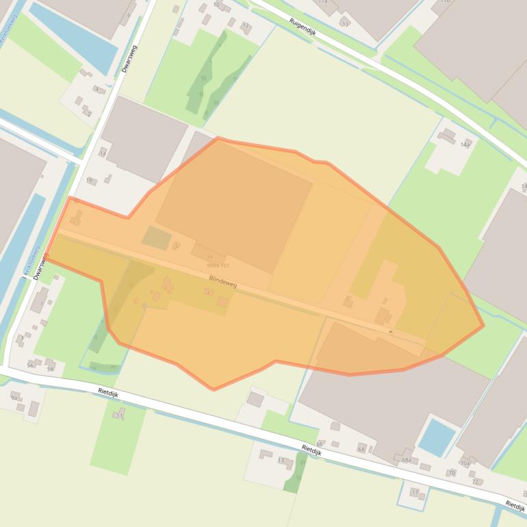 Kaart van postcodegebied 3234KL.