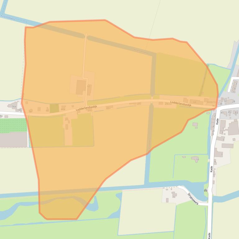 Kaart van postcodegebied 3234KN.