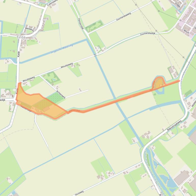 Kaart van postcodegebied 3234KP.