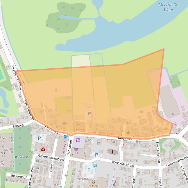 Kaart van postcodegebied 3235AG.