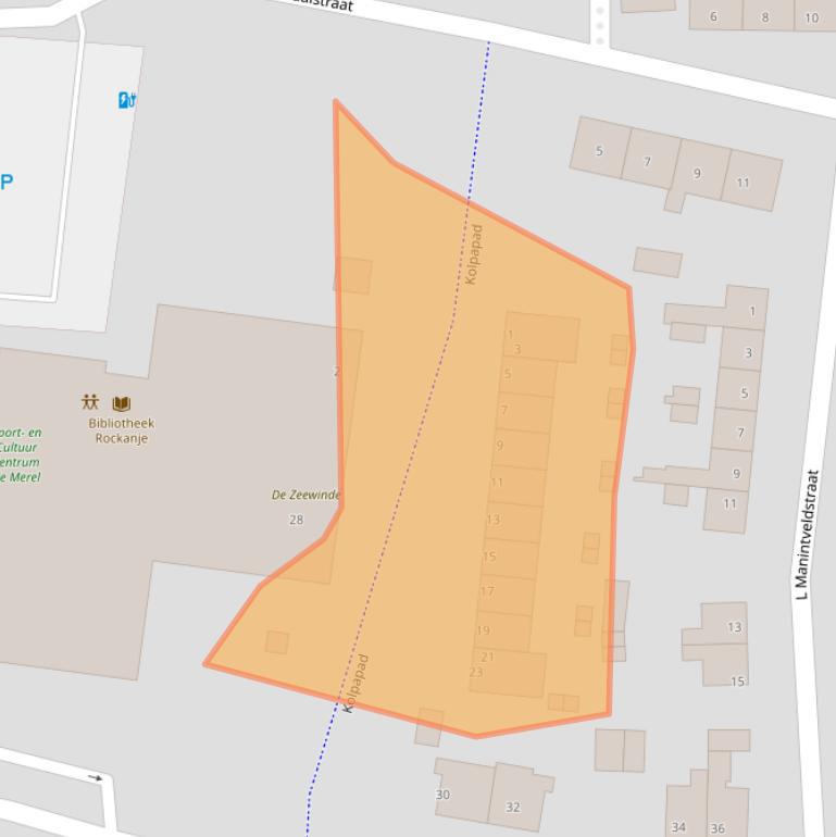 Kaart van postcodegebied 3235BR.