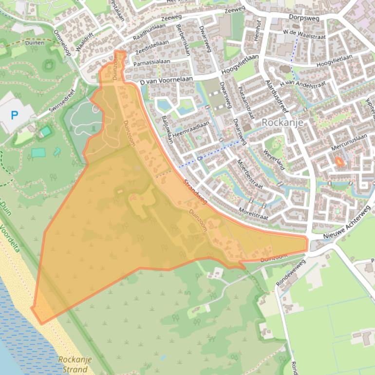 Kaart van postcodegebied 3235CD.