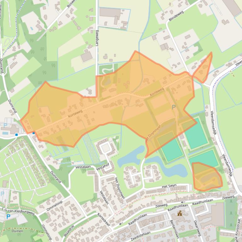 Kaart van postcodegebied 3235CH.