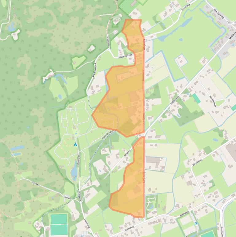 Kaart van postcodegebied 3235CL.