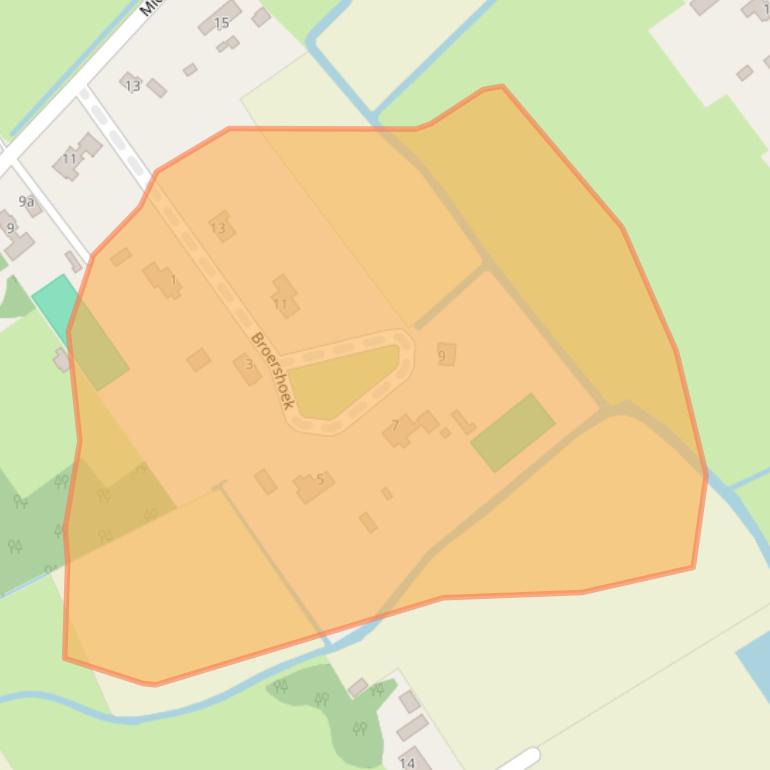 Kaart van postcodegebied 3235CZ.