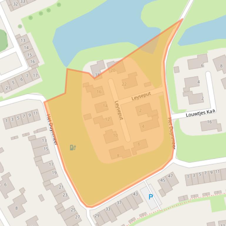 Kaart van postcodegebied 3235DD.