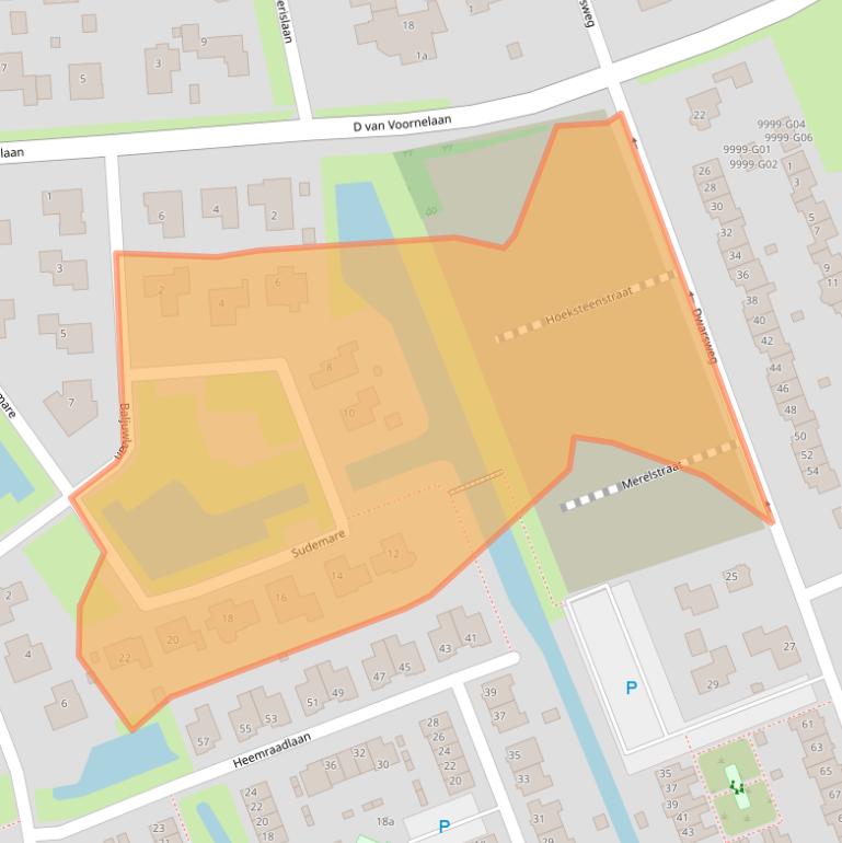 Kaart van postcodegebied 3235ES.