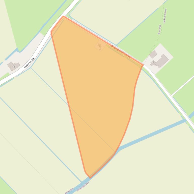 Kaart van postcodegebied 3235KC.