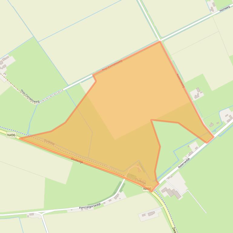 Kaart van postcodegebied 3235KS.