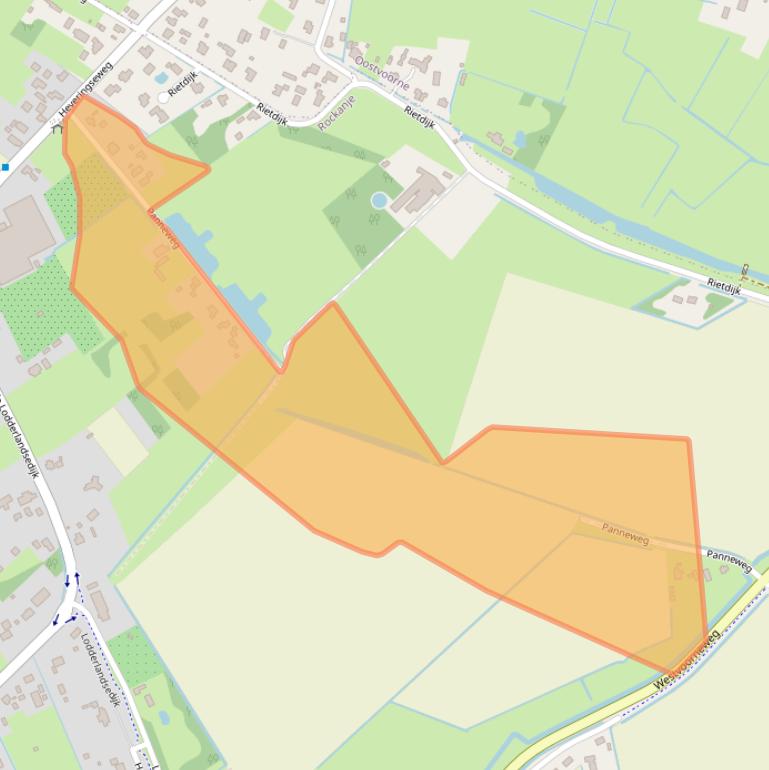 Kaart van postcodegebied 3235KW.