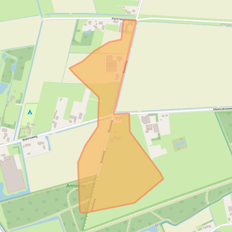 Kaart van postcodegebied 3235LN.