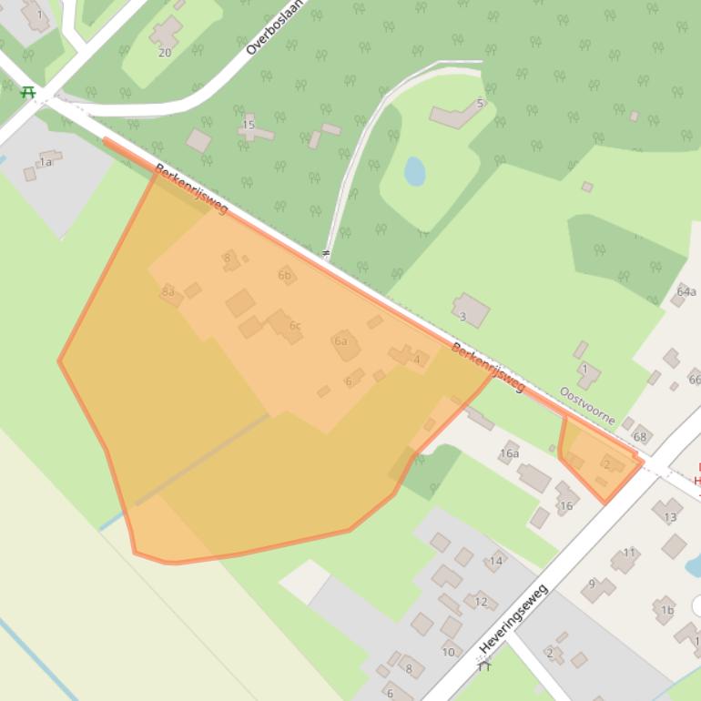 Kaart van postcodegebied 3235ND.