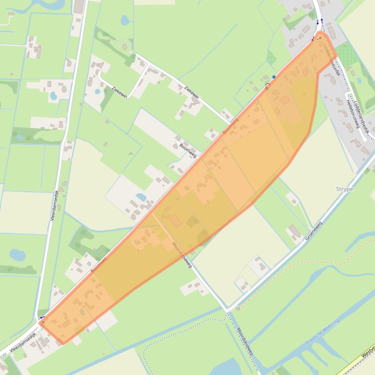 Kaart van postcodegebied 3235NG.