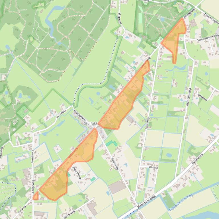 Kaart van postcodegebied 3235NM.