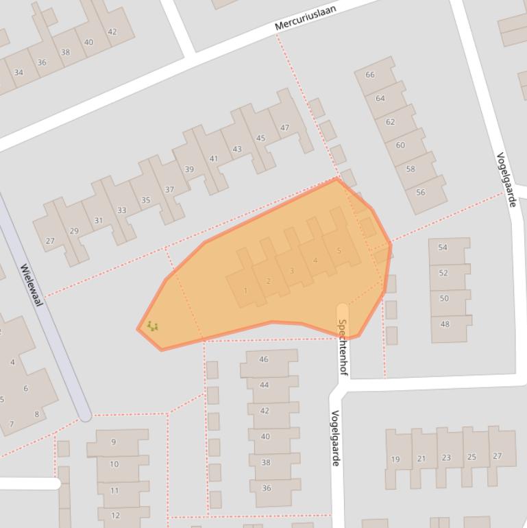 Kaart van postcodegebied 3235SG.