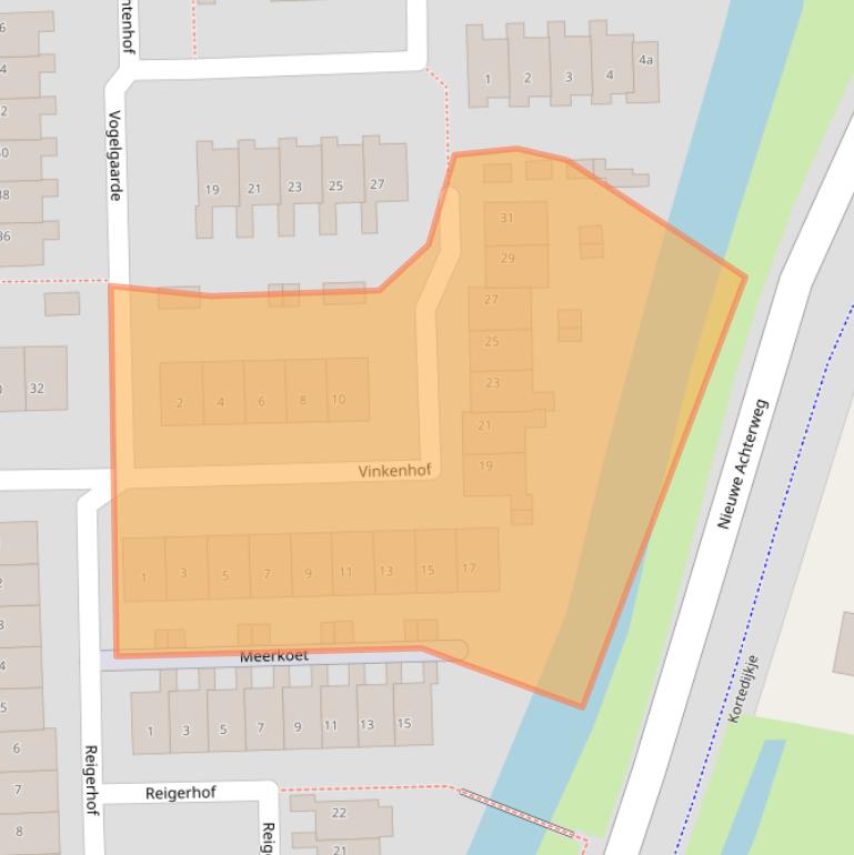 Kaart van postcodegebied 3235SK.