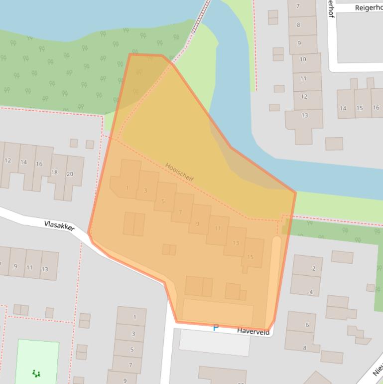 Kaart van postcodegebied 3235SN.