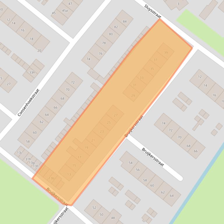 Kaart van postcodegebied 3237AA.