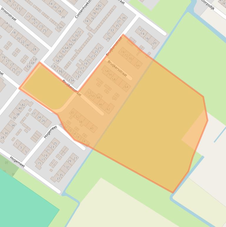 Kaart van postcodegebied 3237AB.