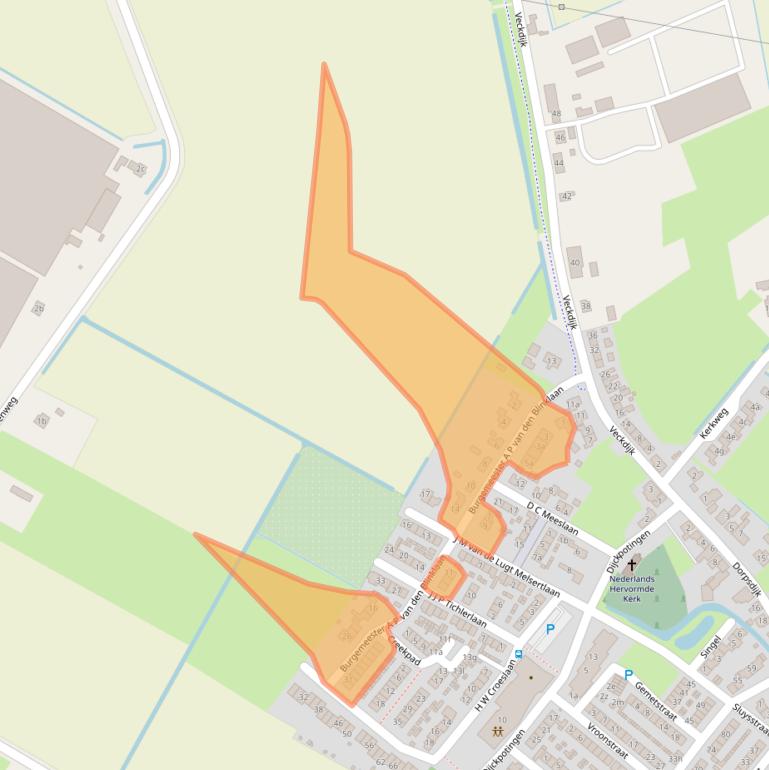 Kaart van postcodegebied 3237AC.