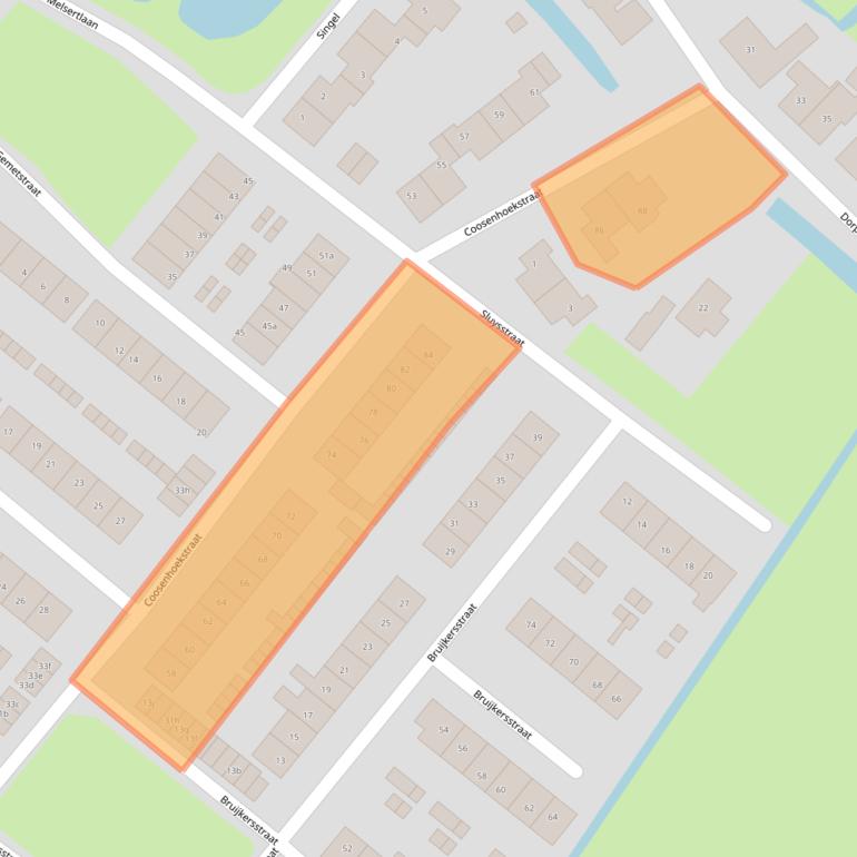 Kaart van postcodegebied 3237AG.